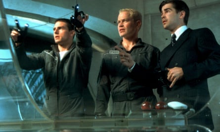 Tom Cruise, Neal McDonough and Colin Farrell in MInority Report.
