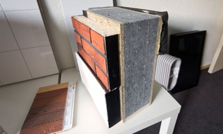 Materials used for wall isolationin renovated houses by Dutch  Energiesprong in Arnhem
