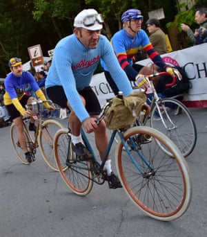 Cyclists take part in L'Eroica