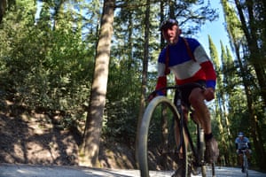 Cyclist in L'Eroica