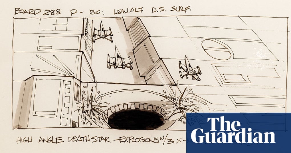 Original Star Wars Storyboards In Pictures Film The Guardian