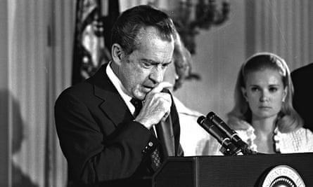 Richard Nixon resignation farewell White House Tricia