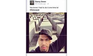 San Antonio Spurs Danny Green Provokes Outrage With Holocaust Selfie Sport The Guardian
