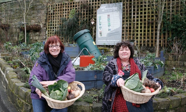 Mary Clear (right) and Pam Warhurst of Incredible Edible Todmorden