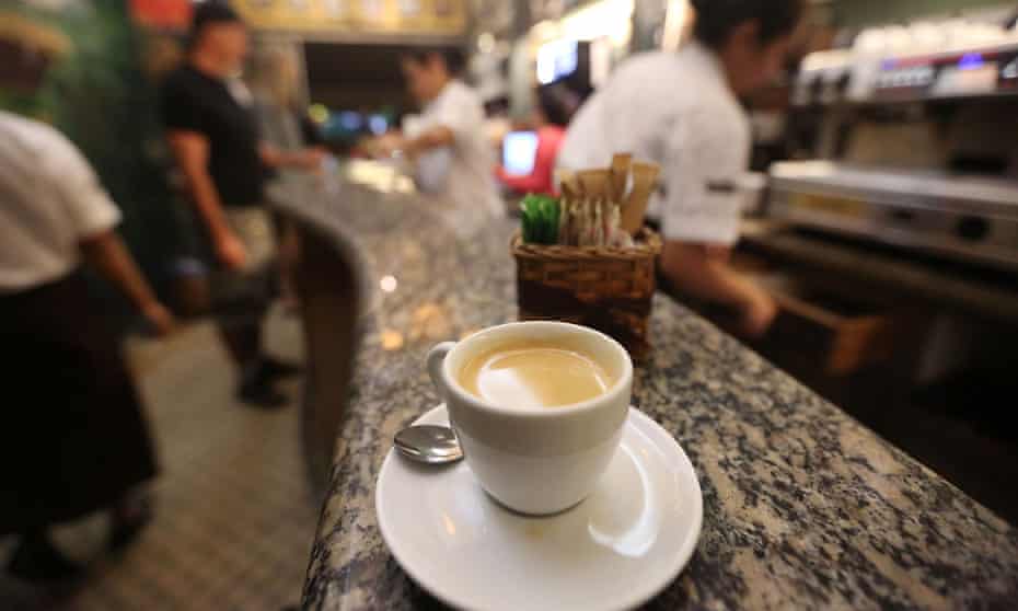 cup of coffee on counter