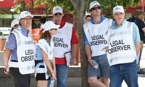 Legal observers in Brisbane