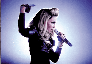 Madonna in concert at the River Plate Stadium in Buenos Aires, Argentina, 2012.