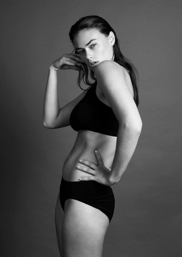Myla Dalbesio poses for a shot used by her modelling agency, Jag
