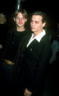 Leonardo DiCaprio and Johnny Depp at the premiere of What's Eating Gilbert Grape?