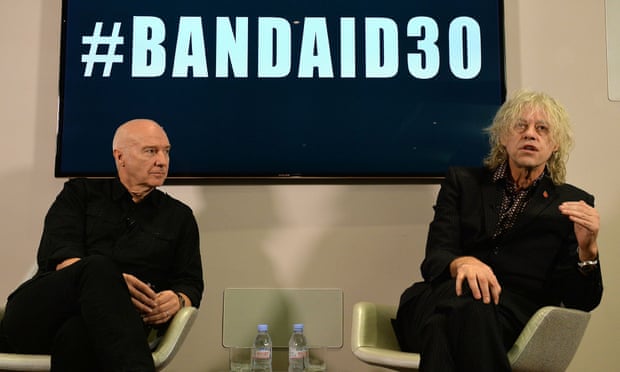Bob Geldof and Midge Ure launch Band Aid 30 to help fight Ebola in west Africa.