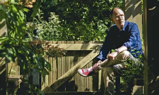 William Gibson in his garden at home