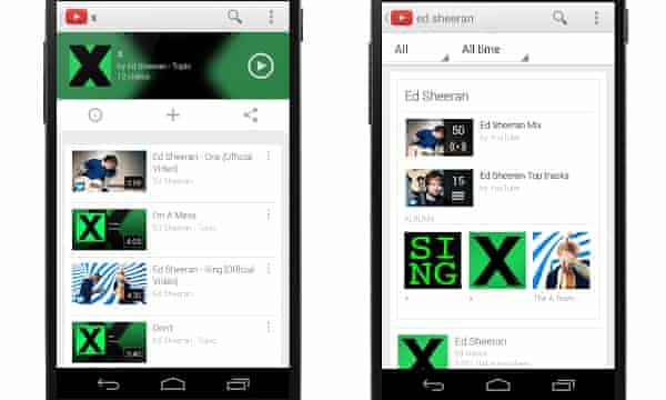 Youtube Music Key Takes On Spotify As Streaming Music Battle Heats Up Youtube The Guardian Youtube Music Key Takes On Spotify As Streaming Music Battle Heats Up Youtube The Guardian