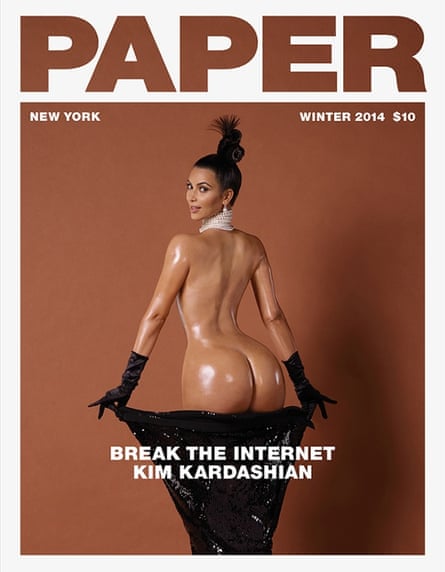 Kim Nude Porn - Kim Kardashian's naked butt cover: a historical perspective | Kim  Kardashian | The Guardian