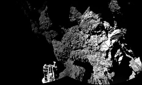 Philae's CIVA instrument captured this image of its landing site