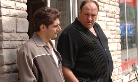 Michael Imperioli (left) and James Gandolfini in a scene from The Sopranos, the hit series about a New Jersey crime family.