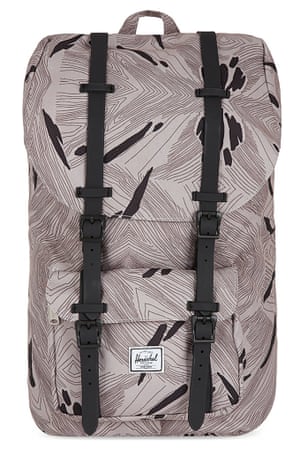 Backpack by Herschel grey white black