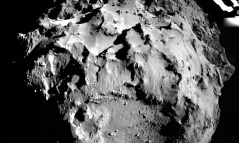 Image of the comet 67P/Churyumov-Gerasimenko taken during Philae's descent