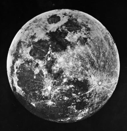 One of the first ever pictures of the moon taken by Dr J W Draper of New York in 1840.