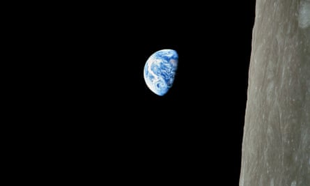 Earthrise picture taken by Apollo 8, the first manned mission to the moon.