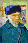 Self-portrait with Bandaged Ear, by Vincent van Gogh, 1889.