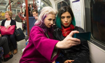 Masha Alyokhina (left) and Nadya Tolokonnikova from Pussy Riot do some London sightseeing.