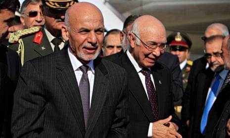 Afghan president Ashraf Ghani in Pakistan