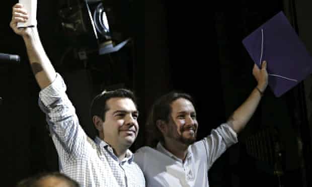 Alexis Tsipras and Pablo Iglesias