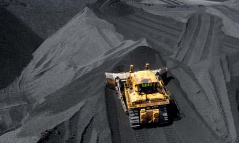 Coal stockpile in Queensland