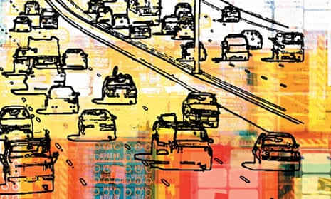 Abstract image of traffic