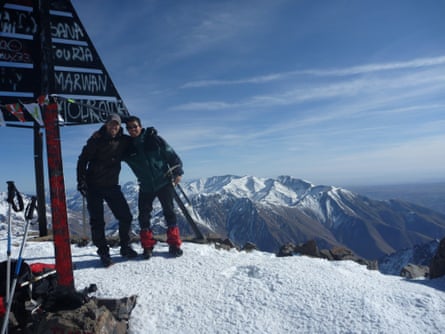 At the summit of Jebel Toubkal.