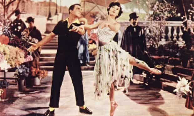Still from An American in Paris, with Gene Kelly and Leslie Caron