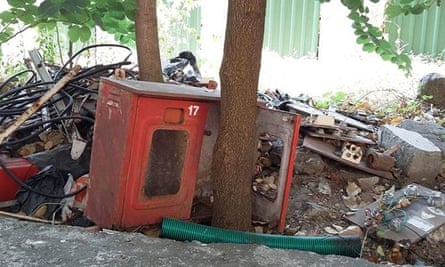 Trash on the Powai site, awaiting transformation by Haribabu Natesan.