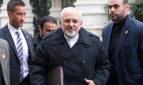 The Iranian Foreign Minister Mohammad Javad Zarif (C) arrives in Vienna.       AFP PHOTO / JOE KLAMARJOE KLAMAR/AFP/Getty Images