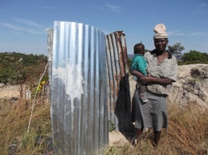 A variety of materials can be used to shield latrines, and what is chosen often depends on the financial situation of the family.