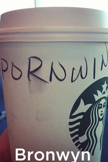 Starbucks misspelt name