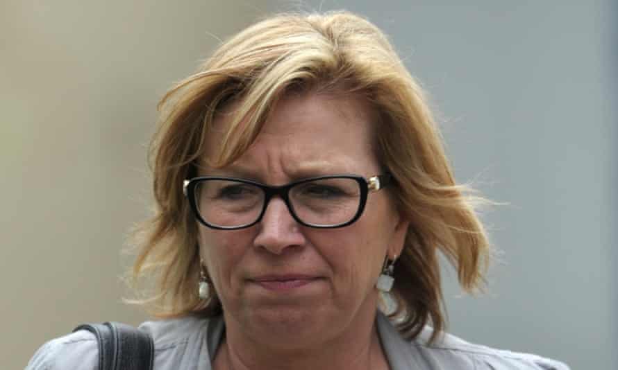 Rosie Batty arrives at the coroners court of Victoria in Melbourne.