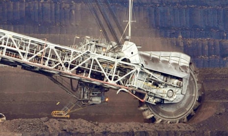 A dredger at a coal mine. Campaigners have called on the Dutch pension fund ABP to drop coal investments.