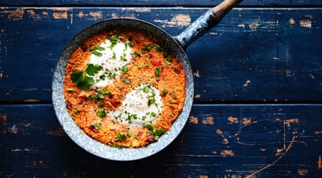 Julia Austin's winning Spanish-style eggs with couscous.