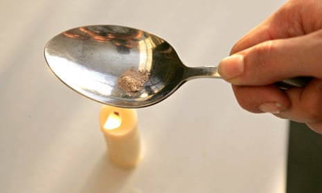 heroin on a spoon