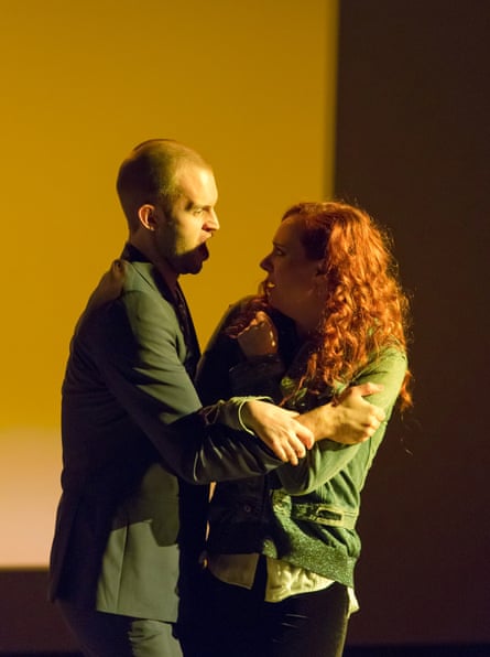 Ashley Riches as Michael with Sky Ingram as Lea in Glare.