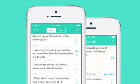 The Yik Yak app launched in November 2013.