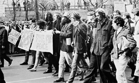 The Fugs on the march in New York in 1966 against the Vietnam war