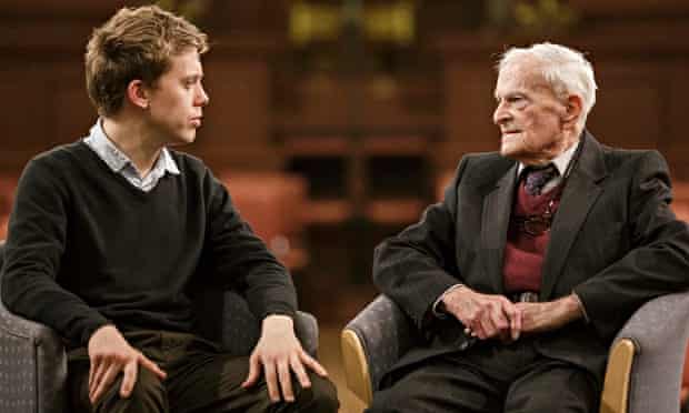'You're a Yorkshireman – I was born in Sheffield' … Owen Jones and Harry Leslie Smith. Photograph: S