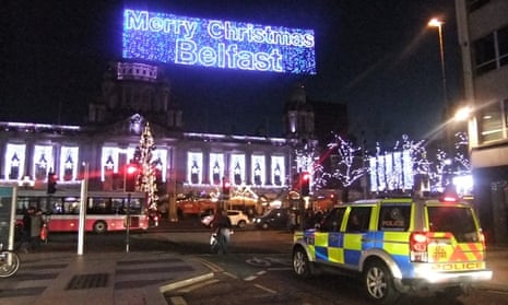 Police presence in Belfast