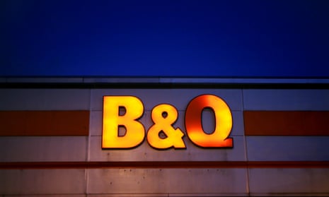 B&Q owner Kingfisher has reported a big fall in profits, blamed largely on sales in France.