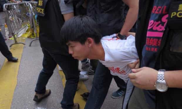 Police detain Joshua Wong