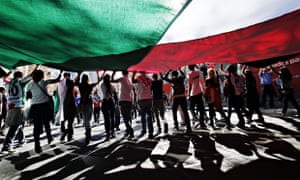 Palestine march Chile