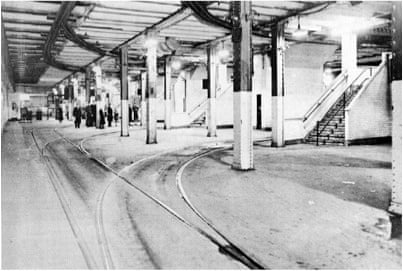 The Williamsburg Trolley Terminal was the destination for streetcars that carried passengers from Brooklyn to Manhattan over the Williamsburg bridge.
