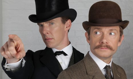 Time lords... Benedict Cumberbatch and Martin Freeman as Holmes and Watson.