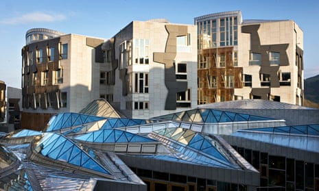 The Scottish parliament at Holyrood in Edinburgh